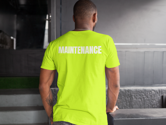 Maintenance Short Sleeve T-Shirt Safety Yellow