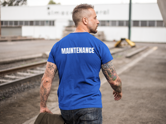 Maintenance Short Sleeve T-Shirt Royal Blue